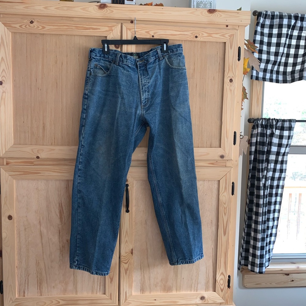 Redhead flannel lined blue denim jeans size 38 x 30